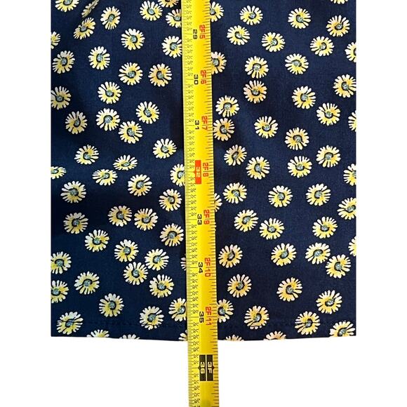AUW 2X Daisy Floral Navy Blue Sundress Sleeveless Summer Dress - Picture 11 of 16